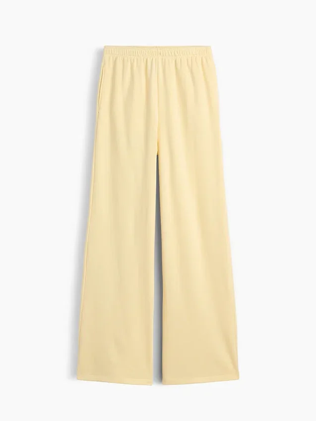 Lose Jogginghose aus Vintagesoft-Frottee mit mittlerer Leibhöhe