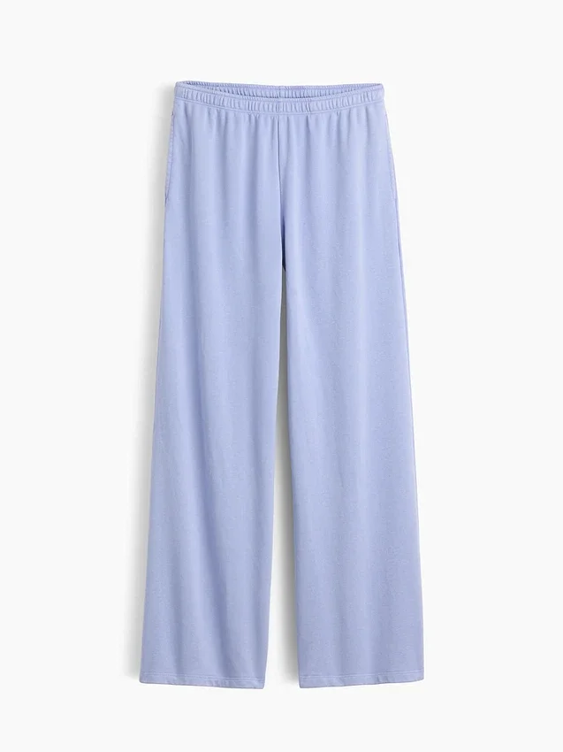 Lose Jogginghose aus Vintagesoft-Frottee mit mittlerer Leibhöhe