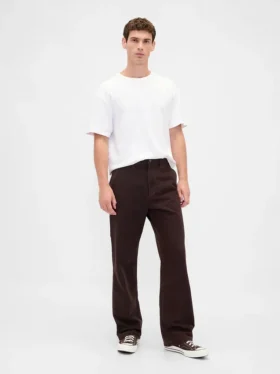 Lose Zimmermannshose aus Canvas im 90er-Jahre-Stil