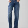 Low-Rise-Jeans im lockeren 90er-Jahre-Stil