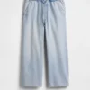 Low-Rise-Jeans im lockeren 90er-Jahre-Stil, verkürzt