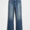 Low-Rise-Jeans mit steifer Passform, lang und schmal