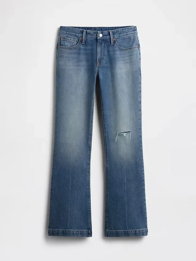 Low-Rise-Jeans mit steifer Passform, lang und schmal