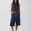 Lässige Culotte-Hose aus Leinenmischung