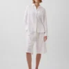 Lässige Culotte-Hose aus Leinenmischung