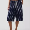 Lässige Culotte-Hose aus Leinenmischung