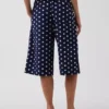 Lässige Culotte-Hose aus Leinenmischung
