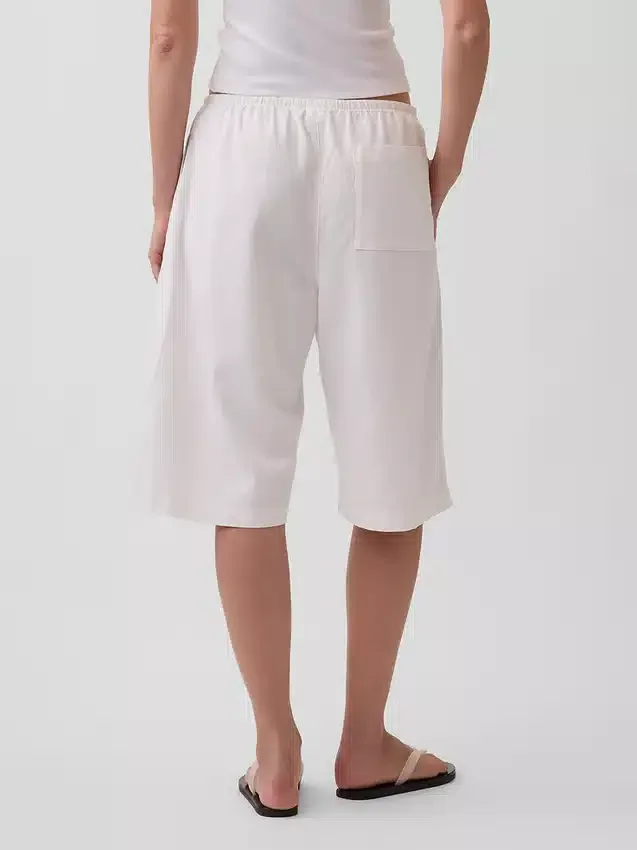 Lässige Culotte-Hose aus Leinenmischung