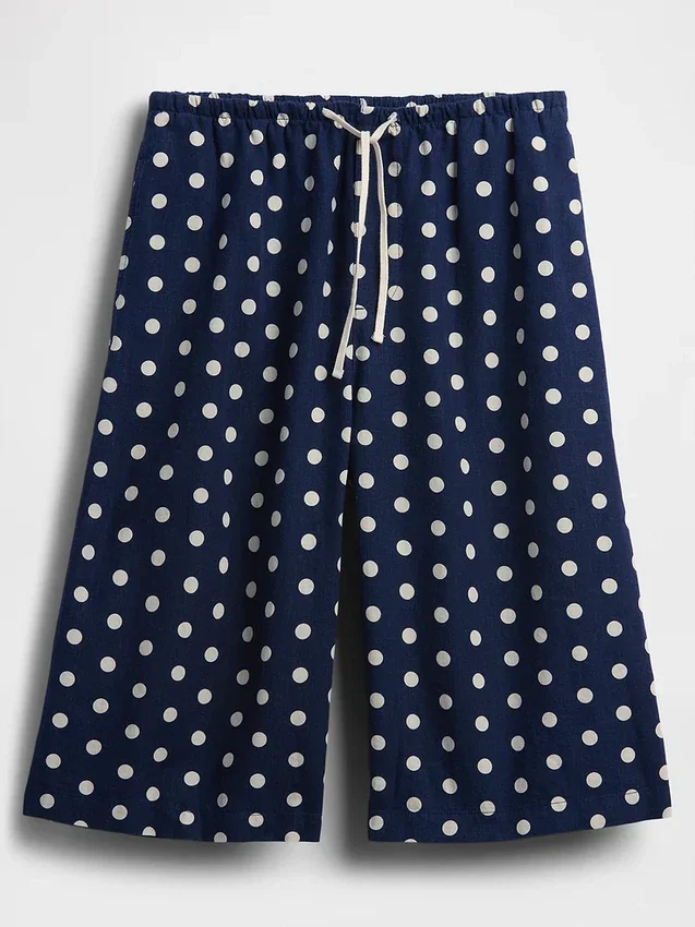 Lässige Culotte-Hose aus Leinenmischung