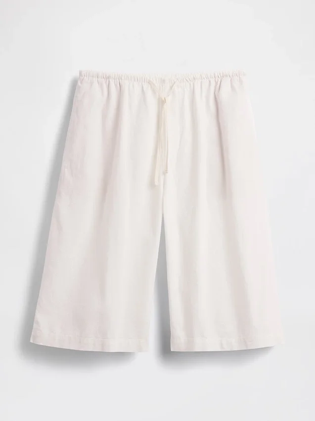 Lässige Culotte-Hose aus Leinenmischung