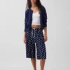 Lässige Culotte-Hose aus Leinenmischung