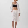 Lässige Culotte-Hose aus Leinenmischung
