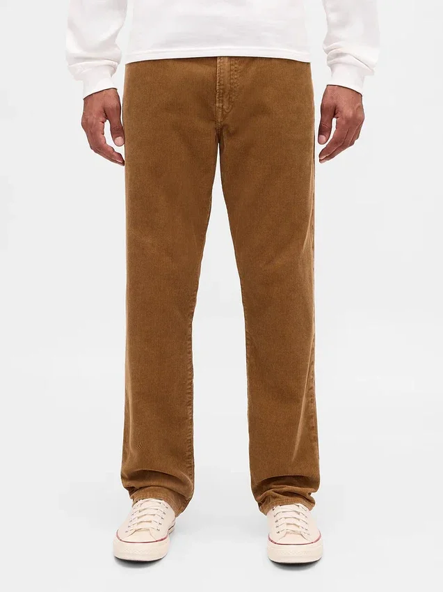 Lässige gerade Cord-Hose
