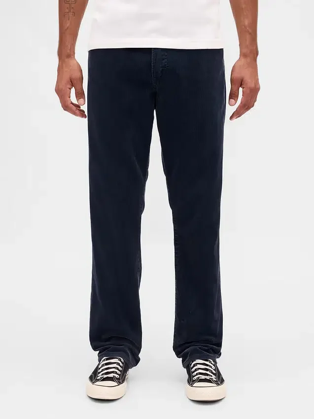 Lässige gerade Cord-Hose