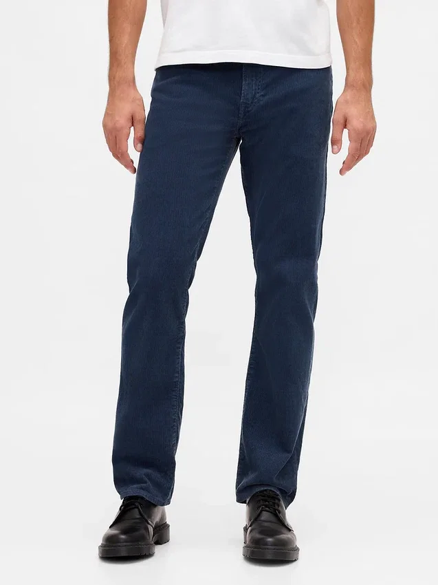 Lässige gerade Cord-Hose