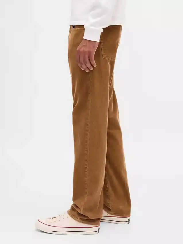 Lässige gerade Cord-Hose