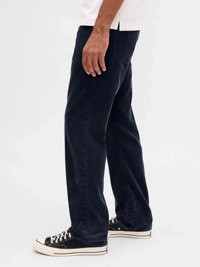Lässige gerade Cord-Hose