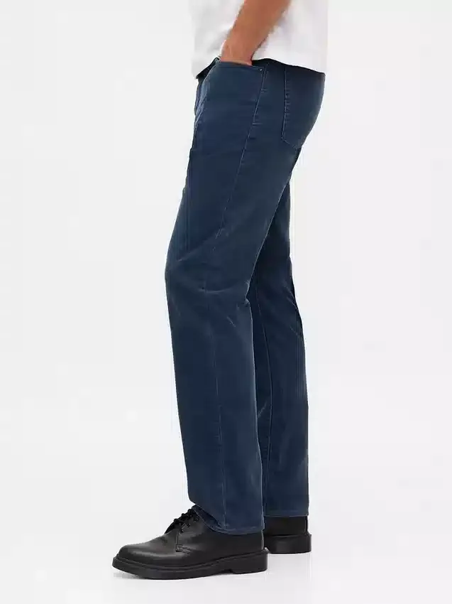 Lässige gerade Cord-Hose
