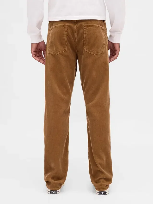 Lässige gerade Cord-Hose