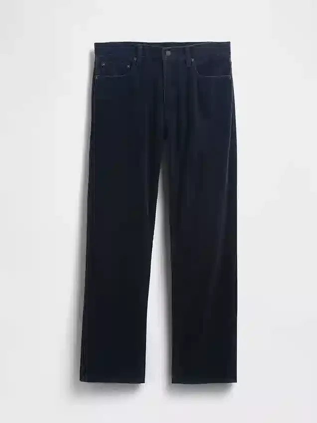 Lässige gerade Cord-Hose