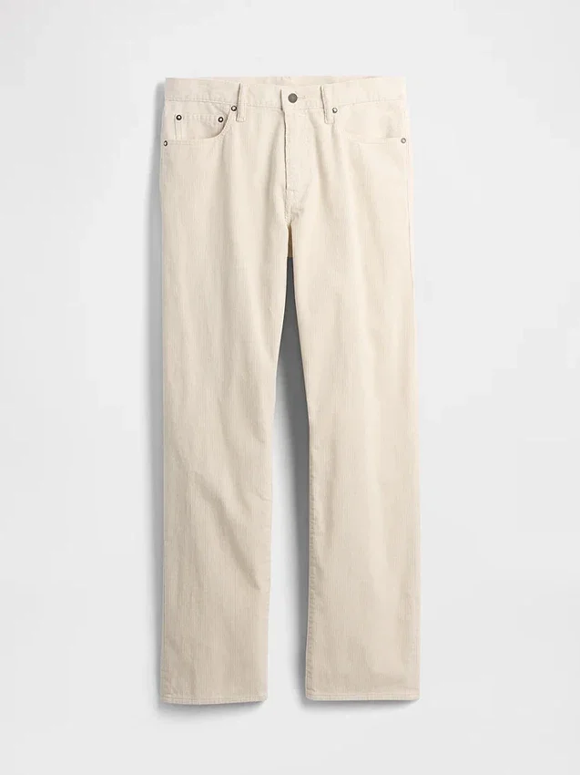 Lässige gerade Cord-Hose