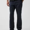 Lässige, gerade geschnittene Hose aus Leinen-Baumwolle