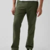 Lässige, gerade geschnittene Hose aus Leinen-Baumwolle