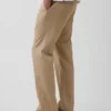 Lässige, gerade geschnittene Hose aus Leinen-Baumwolle