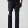 Lässige, gerade geschnittene Hose aus Leinen-Baumwolle
