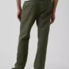 Lässige, gerade geschnittene Hose aus Leinen-Baumwolle