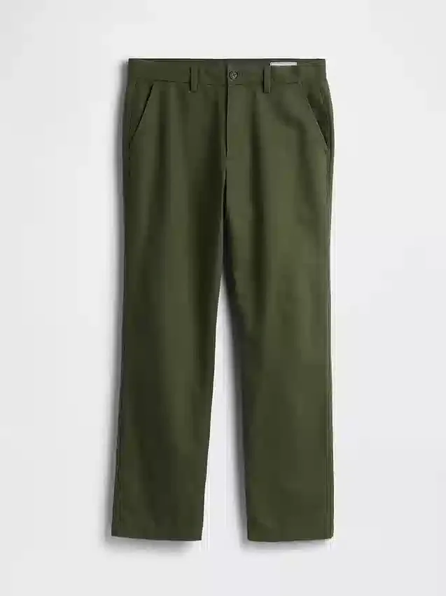 Lässige, gerade geschnittene Hose aus Leinen-Baumwolle