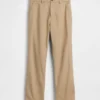 Lässige, gerade geschnittene Hose aus Leinen-Baumwolle
