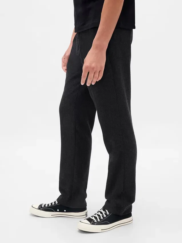 Lässige, gerade geschnittene Hose aus Wollmischung