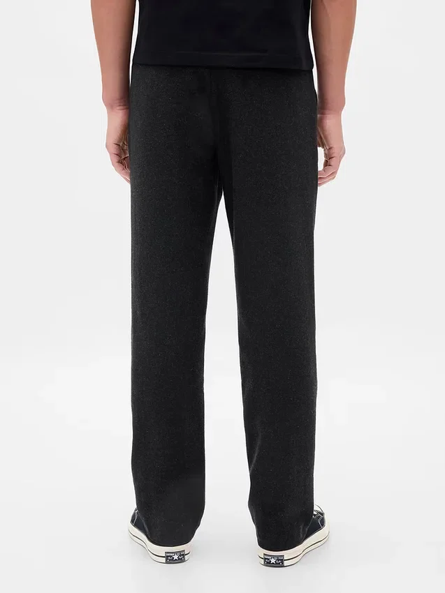 Lässige, gerade geschnittene Hose aus Wollmischung