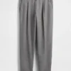 Lässige, gerade geschnittene Hose aus Wollmischung