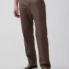 Lässige gerade Hose aus Leinen-Baumwolle