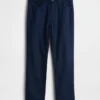 Lässige gerade Hose aus Leinen-Baumwolle