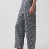 Lässige, gerade Knöchelhose aus Leinenmischung