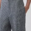 Lässige, gerade Knöchelhose aus Leinenmischung