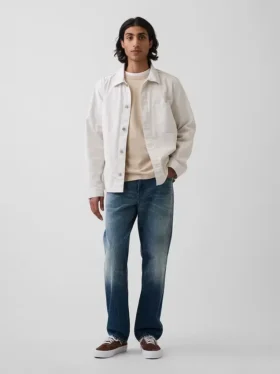 Lässige Hemdjacke aus Canvas