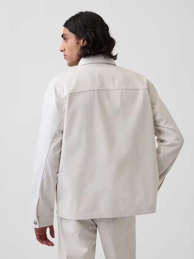 Lässige Hemdjacke aus Canvas