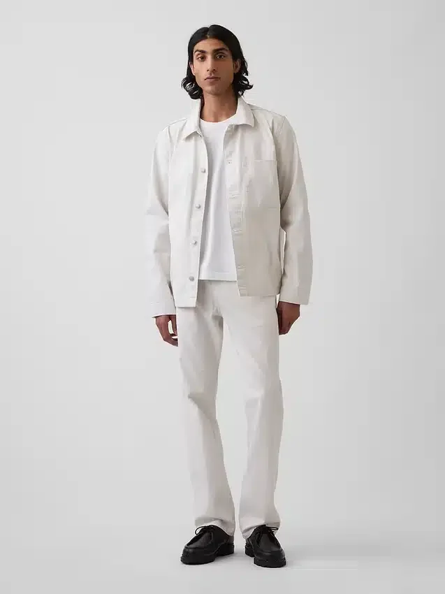 Lässige Hemdjacke aus Canvas