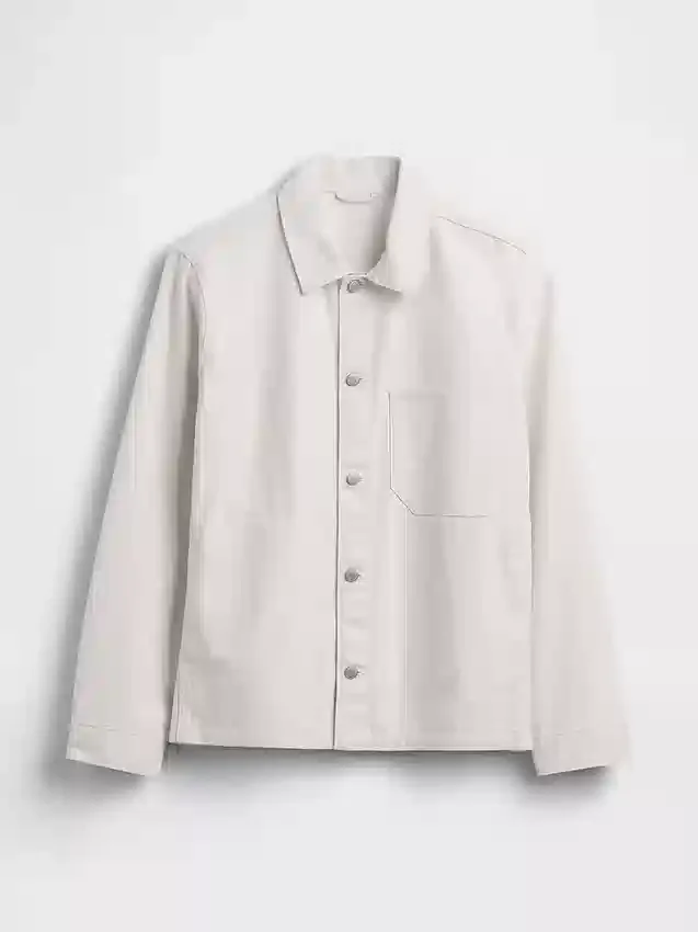 Lässige Hemdjacke aus Canvas