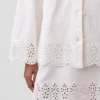 Lässige Hemdjacke mit Ösen am Saum
