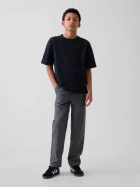 Lässige Kinderhose aus Leinen-Baumwoll-Mischung