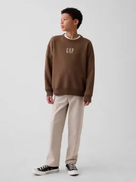Lässige Kinderhose aus Leinen-Baumwoll-Mischung