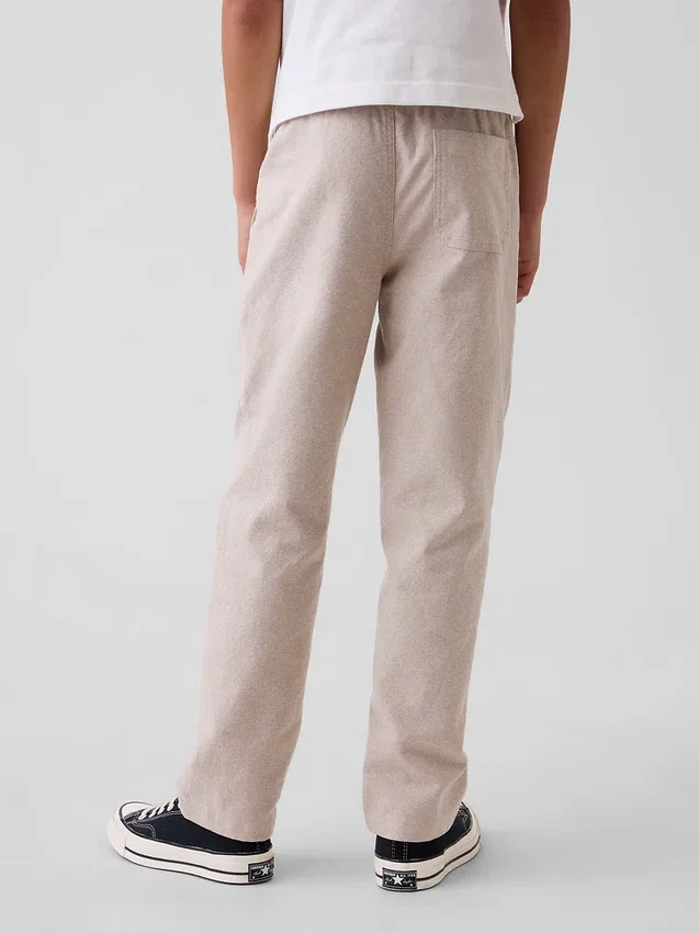 Lässige Kinderhose aus Leinen-Baumwoll-Mischung