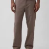 Lässige, konisch zulaufende Hose aus Leinen-Baumwolle