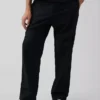 Lässige, konisch zulaufende Hose aus Leinen-Baumwolle