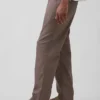 Lässige, konisch zulaufende Hose aus Leinen-Baumwolle
